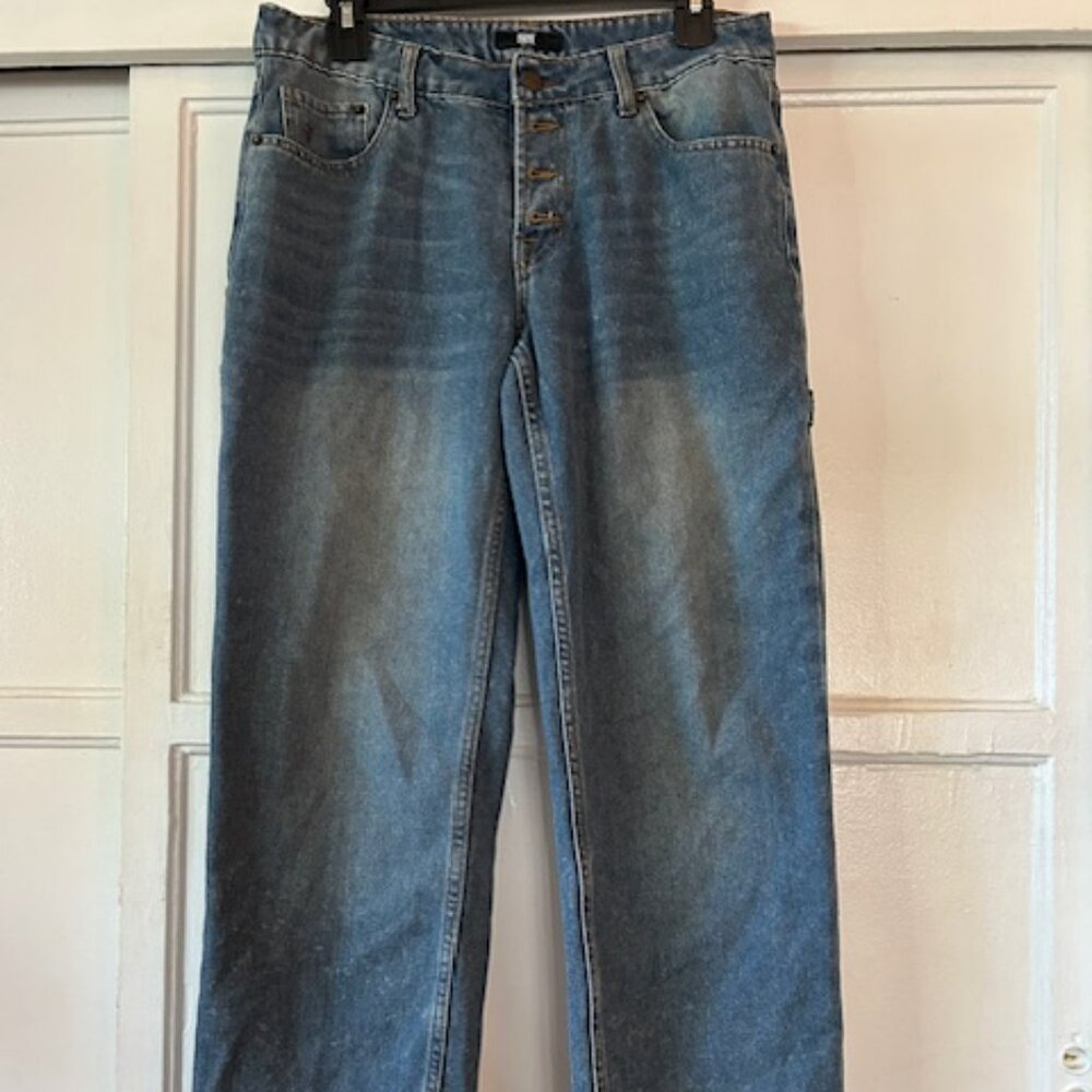 Frye Stevie Jeans Carpenter Pants Women's Size 28 Leg Button Fly
